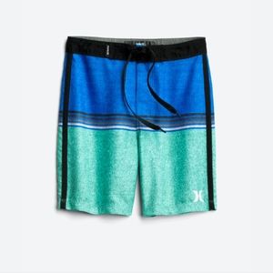 HURLEY | Louis Hurley Printed Swim Trunks | Blue | Boys 16